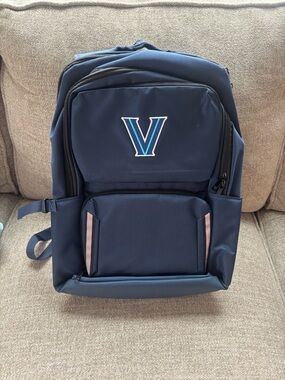 Villanova Navy Blue Backpack with V Logo